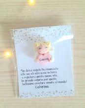 Carica l'immagine nel visualizzatore di Gallery, Bomboniera angelo, bomboniera battesimo, bomboniere nascita, bomboniera angioletto calamita SabrinaDesign
