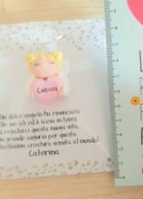 Carica l'immagine nel visualizzatore di Gallery, Bomboniera angelo, bomboniera battesimo, bomboniere nascita, bomboniera angioletto calamita SabrinaDesign