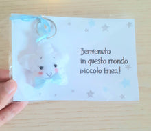 Load image into Gallery viewer, Bomboniera stellina, bomboniera battesimo, ricordini nascita, stellina portachiavi, stellina nascita SabrinaDesign