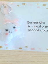 Load image into Gallery viewer, Bomboniera stellina, bomboniera battesimo, ricordini nascita, stellina portachiavi, stellina nascita SabrinaDesign