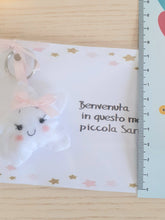 Load image into Gallery viewer, Bomboniera stellina, bomboniera battesimo, ricordini nascita, stellina portachiavi, stellina nascita SabrinaDesign