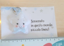 Load image into Gallery viewer, Bomboniera stellina, bomboniera battesimo, ricordini nascita, stellina portachiavi, stellina nascita SabrinaDesign
