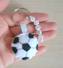 Load image into Gallery viewer, Bomboniera palla calcio nome, bomboniere comunione bimbo