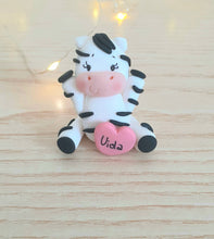 Load image into Gallery viewer, Bomboniera zebra battesimo, bomboniere nascita bimba