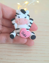 Load image into Gallery viewer, Bomboniera zebra battesimo, bomboniere nascita bimba