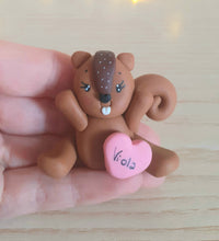 Load image into Gallery viewer, Bomboniera scoiattolo nascita, bomboniere battesimo bimba