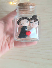 Load image into Gallery viewer, Bomboniera barattolo sposi, bomboniere matrimonio