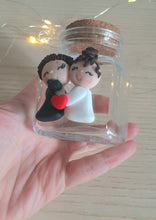 Load image into Gallery viewer, Bomboniera barattolo sposi, bomboniere matrimonio