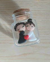 Load image into Gallery viewer, Bomboniera barattolo sposi, bomboniere matrimonio