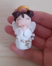 Load image into Gallery viewer, Bomboniera angelo rosario, bomboniere nascita, bomboniere battesimo, bomboniere comunione