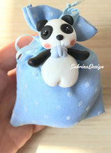 Load image into Gallery viewer, Bomboniera panda, bomboniere nascita, bomboniere battesimo maschietto SabrinaDesign