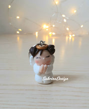 Load image into Gallery viewer, Bomboniera angelo portachiavi, bomboniere nascita, bomboniere battesimo, bomboniere comunione SabrinaDesign