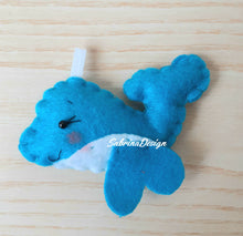 Carica l'immagine nel visualizzatore di Gallery, Bomboniera balena, bomboniere battesimo, bomboniera pesciolino, bomboniere mare, bomboniere nascita SabrinaDesign