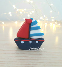 Carica l'immagine nel visualizzatore di Gallery, Bomboniera barchetta, bomboniere battesimo, bomboniere nascita, bomboniera barca, bomboniere mare SabrinaDesign
