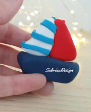 Carica l'immagine nel visualizzatore di Gallery, Bomboniera barchetta, bomboniere battesimo, bomboniere nascita, bomboniera barca, bomboniere mare SabrinaDesign