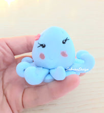 Load image into Gallery viewer, Cake topper sirena, cake topper animali mare, cake topper battesimo, torta compleanno sirena SabrinaDesign