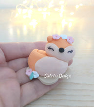 Load image into Gallery viewer, Bomboniera volpe, bomboniere battesimo, bomboniere nascita volpe, animali del bosco SabrinaDesign