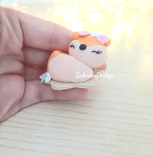 Load image into Gallery viewer, Bomboniera volpe, bomboniere battesimo, bomboniere nascita volpe, animali del bosco SabrinaDesign