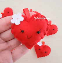 Carica l'immagine nel visualizzatore di Gallery, Bomboniera cuore rosso, bomboniere nascita, bomboniere battesimo, bomboniere comunione cuore SabrinaDesign