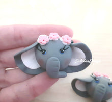 Carica l'immagine nel visualizzatore di Gallery, Bomboniera elefante calamita, bomboniere nascita, bomboniere battesimo SabrinaDesign