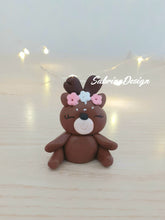 Carica l'immagine nel visualizzatore di Gallery, Bomboniera cerbiatto, bomboniere battesimo, bomboniere nascita, bomboniere animali bosco, cerbiatto calamita SabrinaDesign
