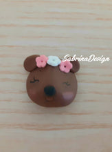 Carica l'immagine nel visualizzatore di Gallery, Bomboniera orsetto, bomboniere nascita, bomboniere battesimo, animali bosco, bomboniere animali SabrinaDesign