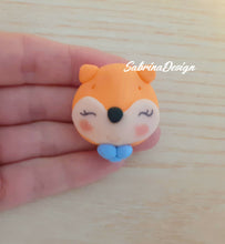 Carica l'immagine nel visualizzatore di Gallery, Bomboniera volpe, bomboniere battesimo bimbo, bomboniere nascita, bomboniere animali del bosco SabrinaDesign