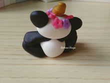Carica l'immagine nel visualizzatore di Gallery, Bomboniera panda, Bomboniera pandacorno, bomboniere nascita, bomboniera battesimo, bomboniera comunione, compleanno panda SabrinaDesign