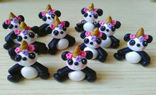 Carica l'immagine nel visualizzatore di Gallery, Bomboniera panda, Bomboniera pandacorno, bomboniere nascita, bomboniera battesimo, bomboniera comunione, compleanno panda SabrinaDesign