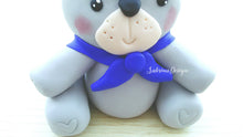 Load image into Gallery viewer, Cake topper orsetto marinaio, cake topper battesimo SabrinaDesign