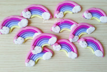 Carica l'immagine nel visualizzatore di Gallery, Bomboniera arcobaleno, nuvola calamita, bomboniera battesimo, compleanno unicorno SabrinaDesign