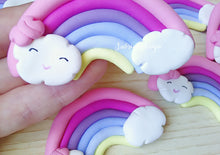Carica l'immagine nel visualizzatore di Gallery, Bomboniera arcobaleno, nuvola calamita, bomboniera battesimo, compleanno unicorno SabrinaDesign