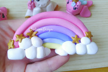 Carica l'immagine nel visualizzatore di Gallery, Cake topper unicorno, compleanno unicorno, cake topper battesimo