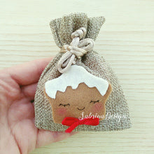 Carica l'immagine nel visualizzatore di Gallery, Sacchetto Natale con stella, sacchetto bomboniera, sacchetti battesimo SabrinaDesign