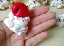 Carica l'immagine nel visualizzatore di Gallery, Unicorno di Natale, palline Natale, bomboniera battesimo, decorazioni Natale SabrinaDesign