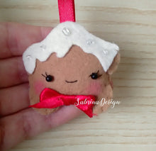 Load image into Gallery viewer, Biscotti di Natale in feltro, decorazioni albero, palline albero SabrinaDesign