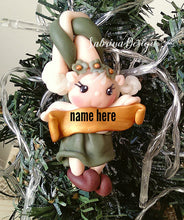Carica l'immagine nel visualizzatore di Gallery, Elfo di Natale, elfo per albero, palline Natale, albero Natale, decorazioni Natale, calendario avvento, elfi fimo SabrinaDesign