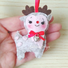 Carica l'immagine nel visualizzatore di Gallery, Renne di Natale, decorazioni albero, palline albero SabrinaDesign