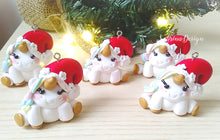 Carica l'immagine nel visualizzatore di Gallery, Unicorno di Natale, palline Natale, bomboniera battesimo, decorazioni Natale SabrinaDesign