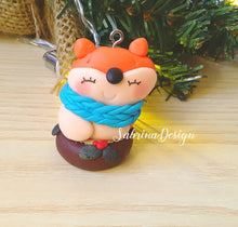 Load image into Gallery viewer, Addobbo Natale volpe, addobbi natalizi, addobbi albero Natale SabrinaDesign