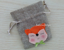 Carica l'immagine nel visualizzatore di Gallery, Bomboniera volpe, sacchetti bomboniere, bomboniera battesimo, sacchetto confetti SabrinaDesign