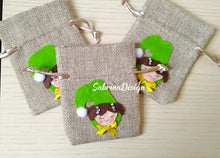 Carica l'immagine nel visualizzatore di Gallery, Sacchetto Natale con elfo, sacchetti profumati, sacchetti regalo, sacchetti elfi, sacchetti Natale SabrinaDesign