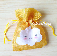 Carica l'immagine nel visualizzatore di Gallery, Sacchetti battesimo, sacchetto nuvola, bomboniera battesimo, sacchetti confetti, bomboniere nascita SabrinaDesign