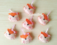 Carica l'immagine nel visualizzatore di Gallery, Bomboniera volpe feltro, bomboniere nascita, bomboniera battesimo, comunione animali, compleanno animali bosco SabrinaDesign