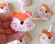 Carica l'immagine nel visualizzatore di Gallery, Bomboniera volpe feltro, bomboniere nascita, bomboniera battesimo, comunione animali, compleanno animali bosco SabrinaDesign