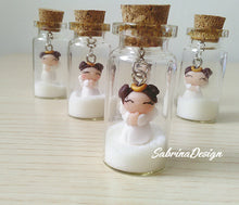 Carica l'immagine nel visualizzatore di Gallery, Bomboniera angelo bimba, bomboniera bottiglia vetro, bomboniere nascita, bomboniere battesimo SabrinaDesign