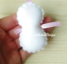Carica l'immagine nel visualizzatore di Gallery, Bomboniera pupazzo di neve, bomboniera battesimo, bomboniere Natale SabrinaDesign
