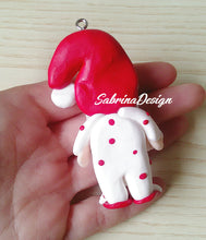 Load image into Gallery viewer, Babbo Natale con pigiama, decorazione albero, palline albero SabrinaDesign