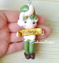 Carica l'immagine nel visualizzatore di Gallery, Elfo di Natale, elfo per albero, palline Natale SabrinaDesign