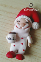 Load image into Gallery viewer, Babbo Natale con pigiama, decorazione albero, palline albero SabrinaDesign